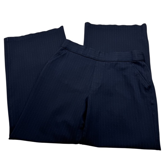 Elegant Navy Wide-Leg Pants - Picture 3 of 12